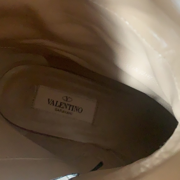 Valentino leather lace up boot flat 39.5 - Picture 11 of 16